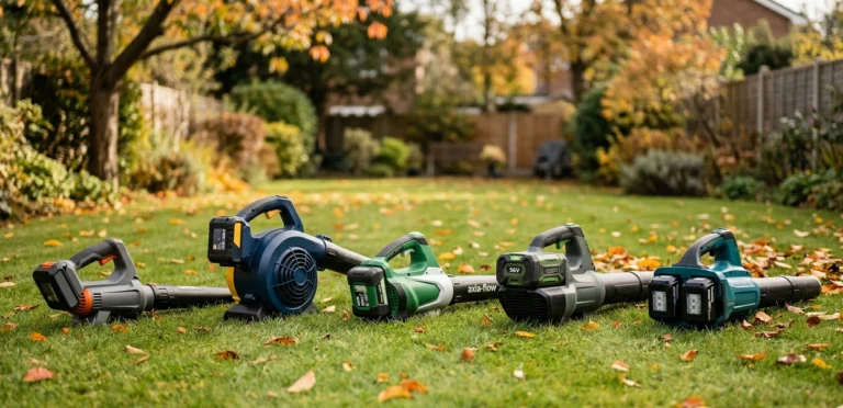 de bladblazers op een rij